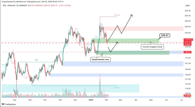 Why Solana’s Price Remains Resilient Around $200 Despite $2.2B Liquidation Event